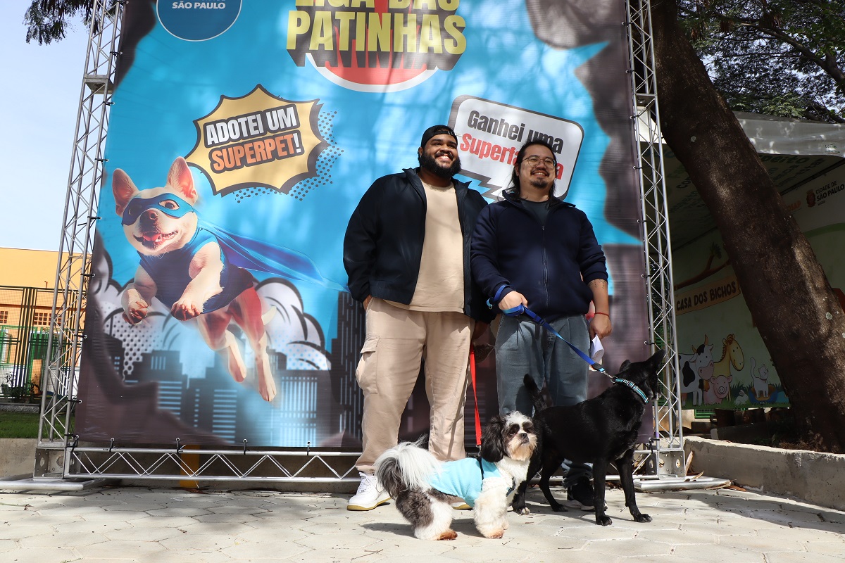 Adoção de animais: 11 'idosos' ganham novo lar em SP. Imagem; Renato Pinheiro/Secom