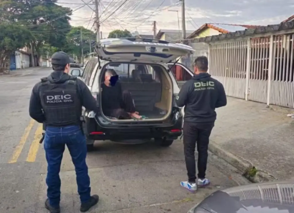URGENTE: Polícia prende suspeito de matar mecânico em São José. Imagem: Divulgação Polícia Civil