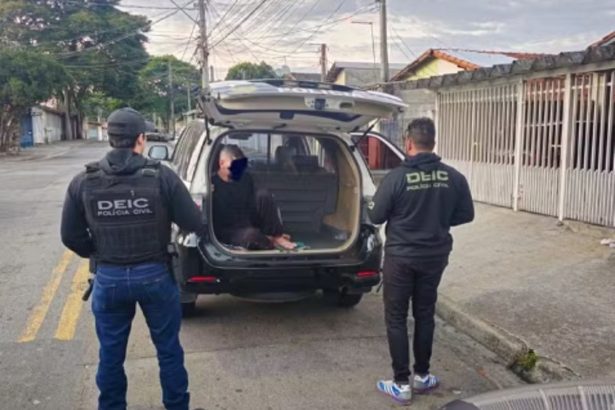 URGENTE: Polícia prende suspeito de matar mecânico em São José. Imagem: Divulgação Polícia Civil