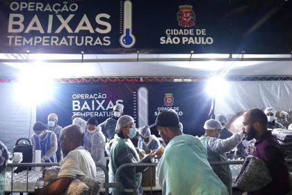 Tendas atendem 22 mil pessoas em SP após noite fria. Imagem: Prefeitura de São Paulo