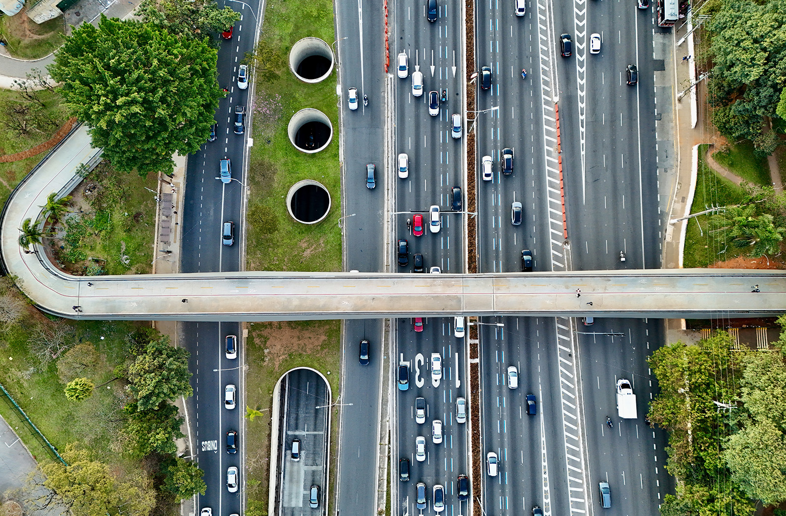 Passarelas em SP irão passar por restauração em investimento de R$ 140 milhões. Imagem: Sergi Barzaghi/Secom