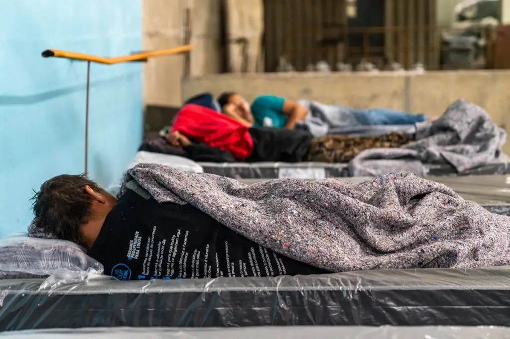 Abrigo solidário reabre em SP após queda de temperatura. Imagem: Governo de SP