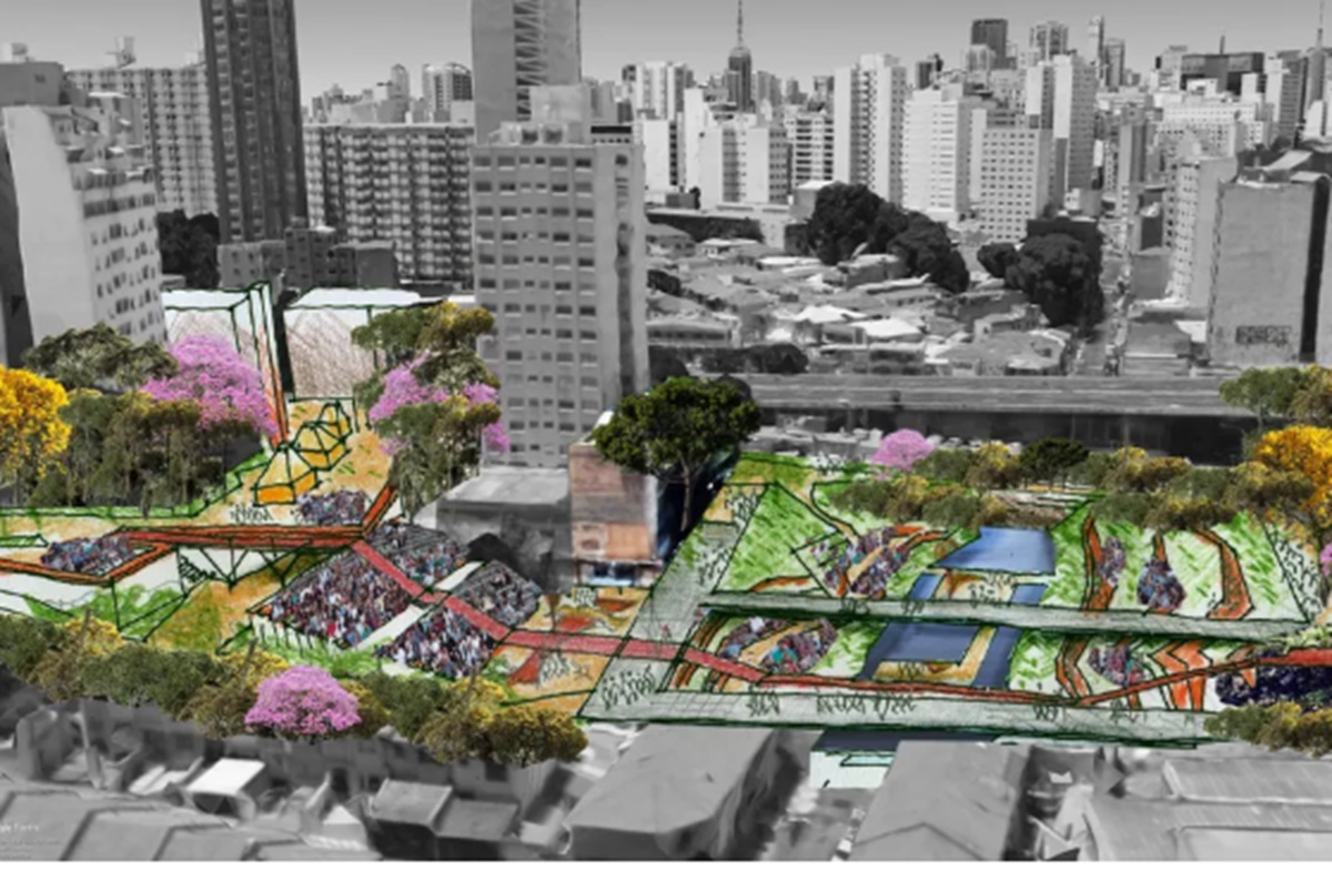 Parque do Bixiga terá concurso nacional para escolha do projeto. Imagem: Divulgação PMSP