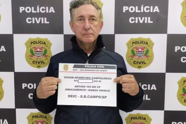 Servidor que atacou ônibus em SP e ganha R$ 11 mil por mês é demitido. Imagem: Reprodução