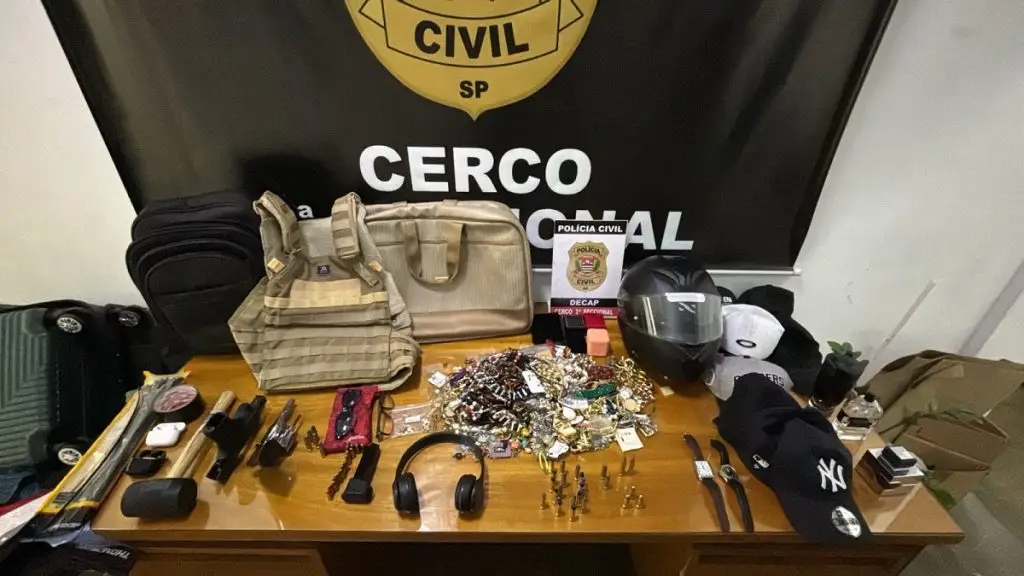 Quadrilha que roubava casas em SP é desmantelada e 14 vão presos. Imagem: Governo de SP