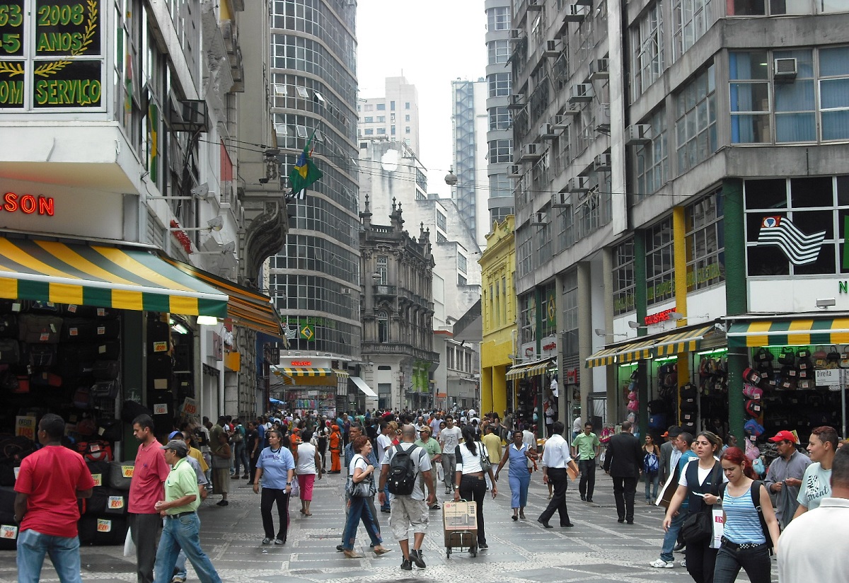 São Paulo tem 8 milhões de migrantes entre 44,4 milhões de habitantes, diz Seade. Imagem: Wikimedia Commons