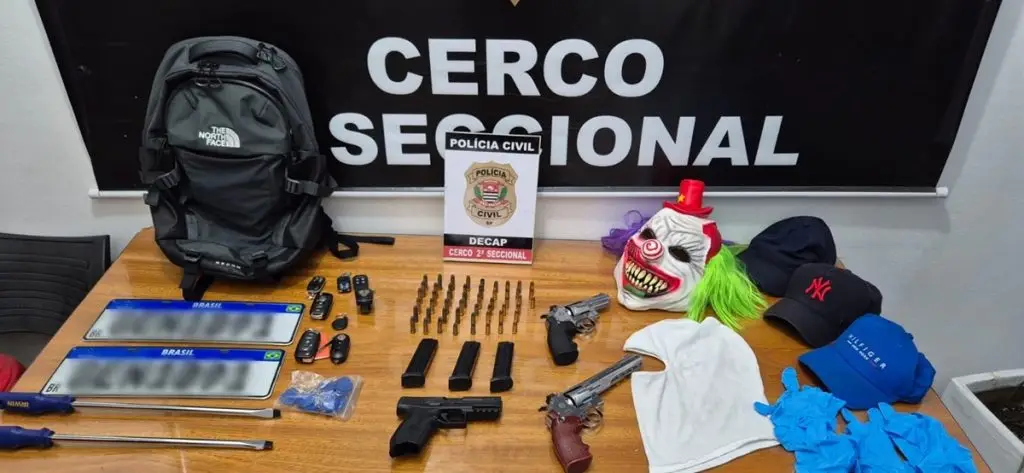 Polícia desarticula quadrilha que roubava casas no Morumbi. Imagem: Divulgação Governo de SP