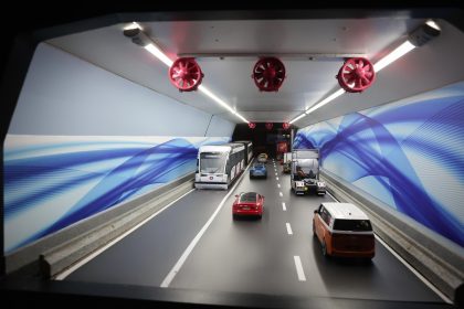 Túnel Santos-Guarujá: empresa portuguesa vence leilão de R$ 6,8 bilhões. Imagem: Divulgação Governo de SP