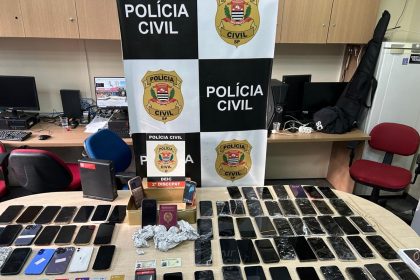 Celulares roubados: Polícia recupera 74 aparelhos durante ação em SP. Imagem: Governo de SP