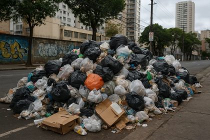 São Paulo recolhe 400 toneladas de lixo em setembro, diz prefeitura. Imagem gerada por IA