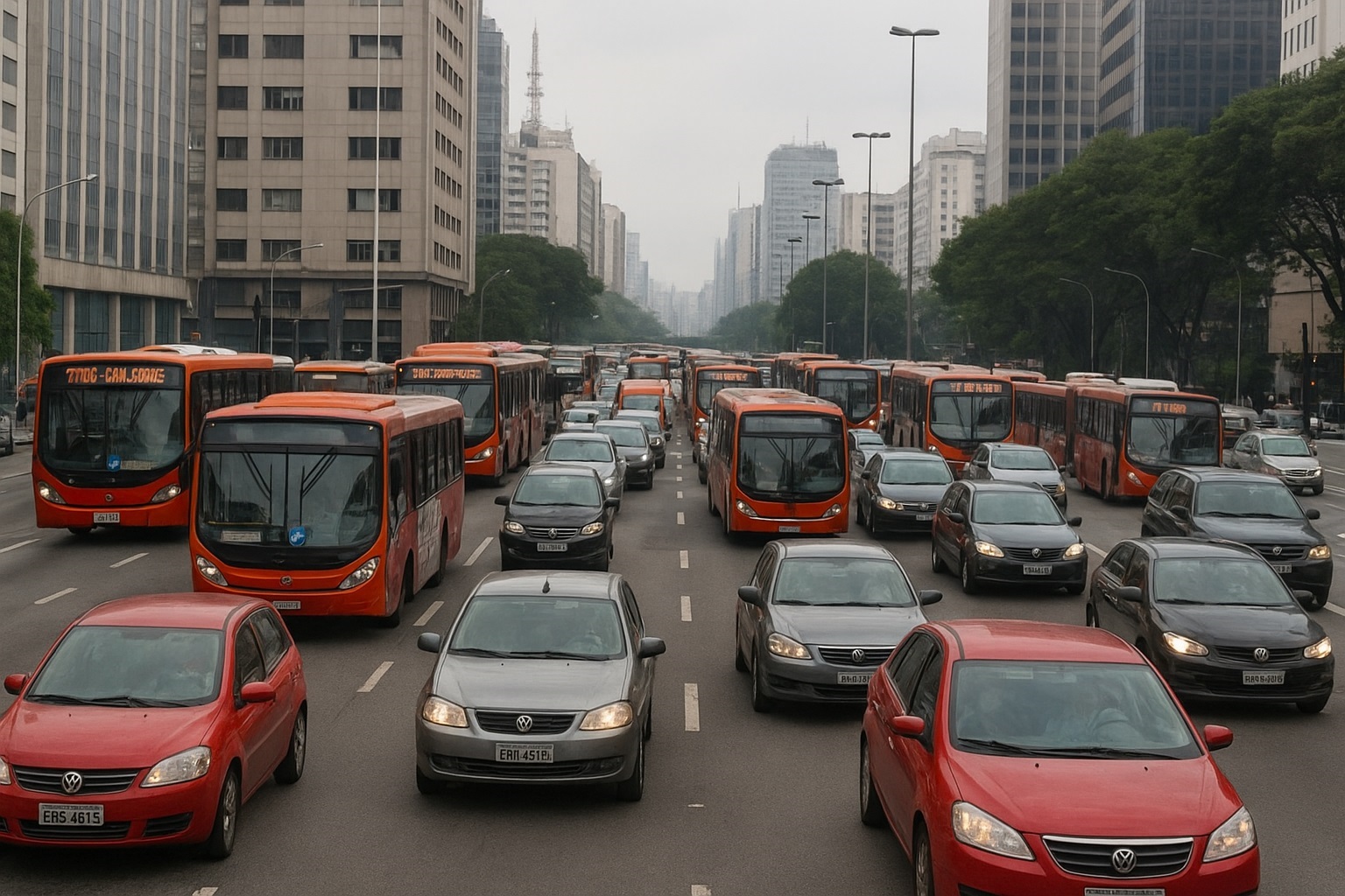 Em São Paulo, 3% levam mais de 2 horas por dia para ir ao trabalho, diz IBGE. Imagem gerada por IA Em São Paulo, 3% levam mais de 2 horas por dia para ir ao trabalho, diz IBGE. Imagem gerada por IA