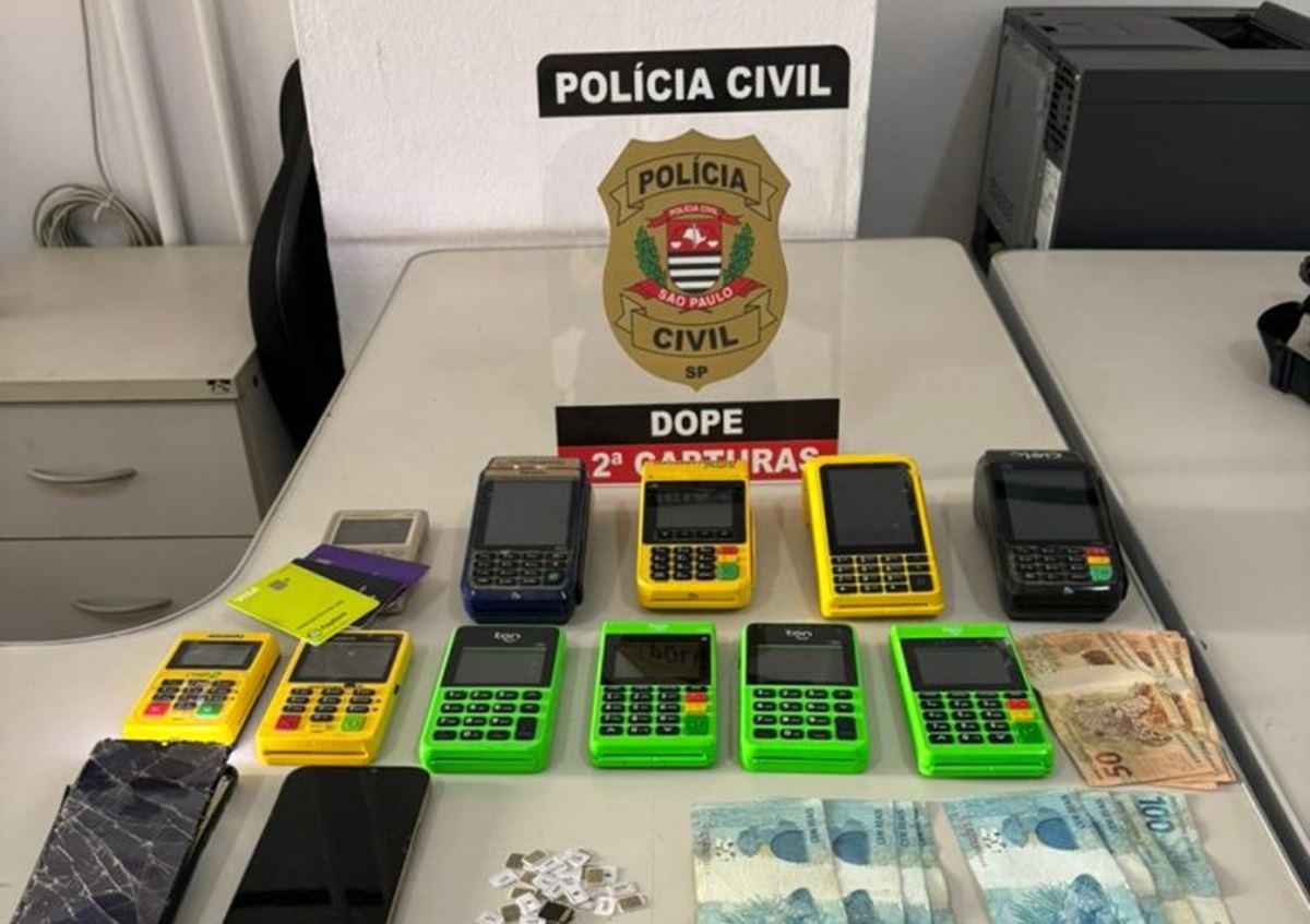 Operação Chupa Cabras prende 5 por fraude em caixa eletrônico. Imagem: Polícia Civil Operação Chupa Cabras prende 5 por fraude em caixa eletrônico. Imagem: Polícia Civil