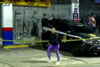 Segurança da Casas Bahia é morto com tiro na cabeça durante assalto. Imagem: reprodução