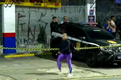 Segurança da Casas Bahia é morto com tiro na cabeça durante assalto. Imagem: reprodução