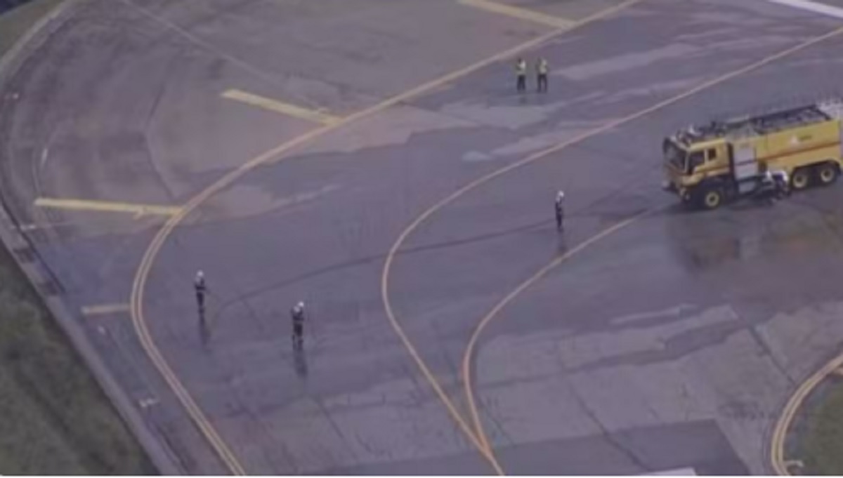 Aeroporto de Congonhas suspende voos por 37 minutos nesta quinta. Imagem: Reprodução TV Globo