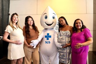 Vacinação contra VSR continua em SP nesta semana; 624 doses já foram aplicadas. Imagem: Prefeitura de SP