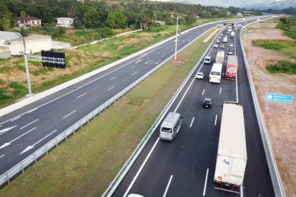 Rodoanel: novo trecho irá tirar 18 mil caminhões de SP, diz governo. Imagem: Governo do Estado de SP