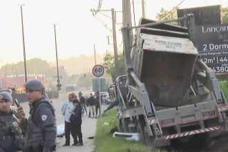 Acidente entre carro e caminhão tira a vida de 4 pessoas em SP. Imagem: Reprodução