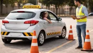 Sem baliza e com câmbio automático: CNH em SP fica mais fácil; especialista critica. Imagem gerada por IA