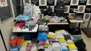 Cocaína com cal: polícia apreende drogas em SP. Imagem: Governo de SP