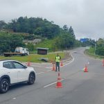 Serra Mogi-Bertioga fica interditada após chuvas neste domingo (4). Imagem: Governo de SP