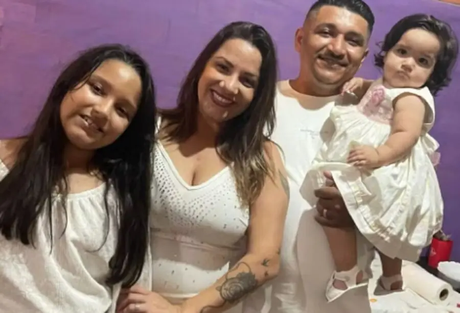 Esther Vitória, 11 meses: bala perdida no Ano Novo quase vira tragédia. Imagem: Arquivo pessoal