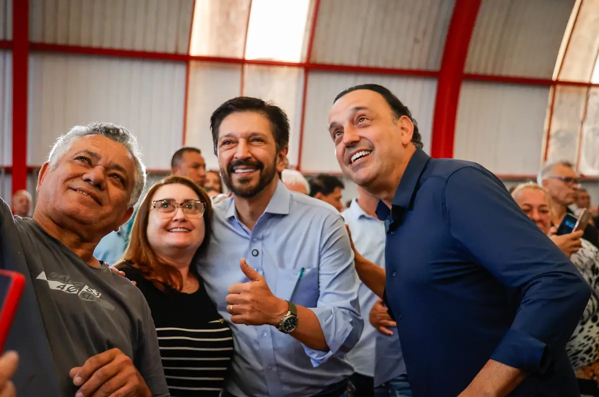 Ricardo Nunes, prefeito de São Paulo, em evento com o governador em exercício Felicio Ramuth. Imagem: João Valério / Governo do Estado SP Ricardo Nunes, prefeito de São Paulo, em evento com o governador em exercício Felicio Ramuth. Imagem: João Valério / Governo do Estado SP
