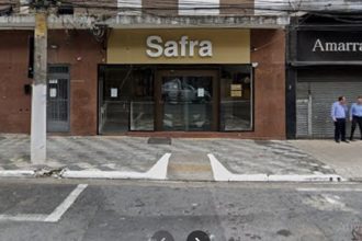 Ladrões roubam banco, trocam tiros com PM e 2 são presos. Imagem: Google Maps