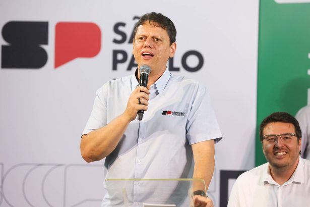 'O meu candidato é o Bolsonaro ou quem ele indicar', diz Tarcísio. Imagem: Paulo Guereta / Governo de SP