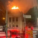 USP: incêndio atinge prédio centenário da Faculdade de Direito. Imagem: Divulgação Corpo de Bombeiros