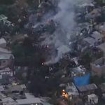 Incêndio na Brasilândia destroi 40 barracos e deixa dois feridos. Imagem: Reprodução TV Globo