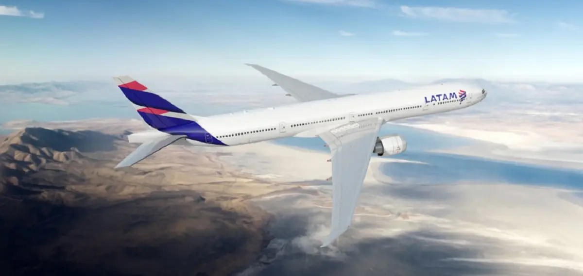 Avião da Latam interrompe decolagem e assusta passageiros. Imagem: Divulgação Latam