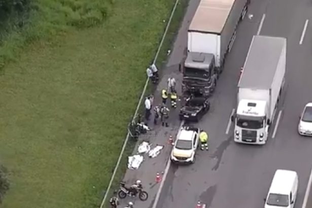 Rodoanel: três morrem e um fica ferido após acidente neste sábado (14). Imagem: Reprodução