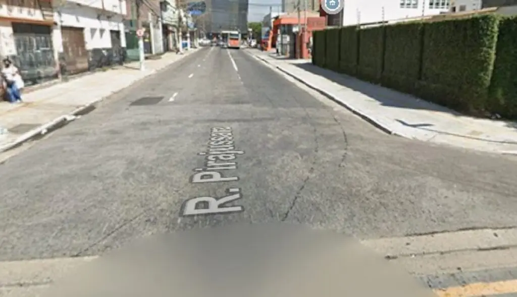Assaltaram delegado em carro blindado e roubaram a arma dele. Imagem: Google Maps