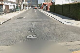 Assaltaram delegado em carro blindado e roubaram a arma dele. Imagem: Google Maps