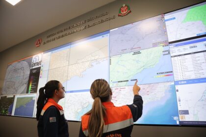 Previsão de chuvas fortes em SP mobilizam gabinete de crise. Imagem: Governo de SP