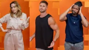 Enquete BBB 26: Jonas, Ana Paula ou Leandro? Um deles é o próximo eliminado. Imagem: Reprodução