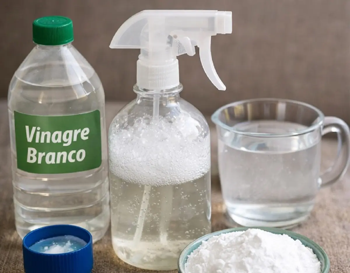 Misturinha para limpar o sofá: depois dessa dica, só vai querer fazer assim. Imagem gerada por IA